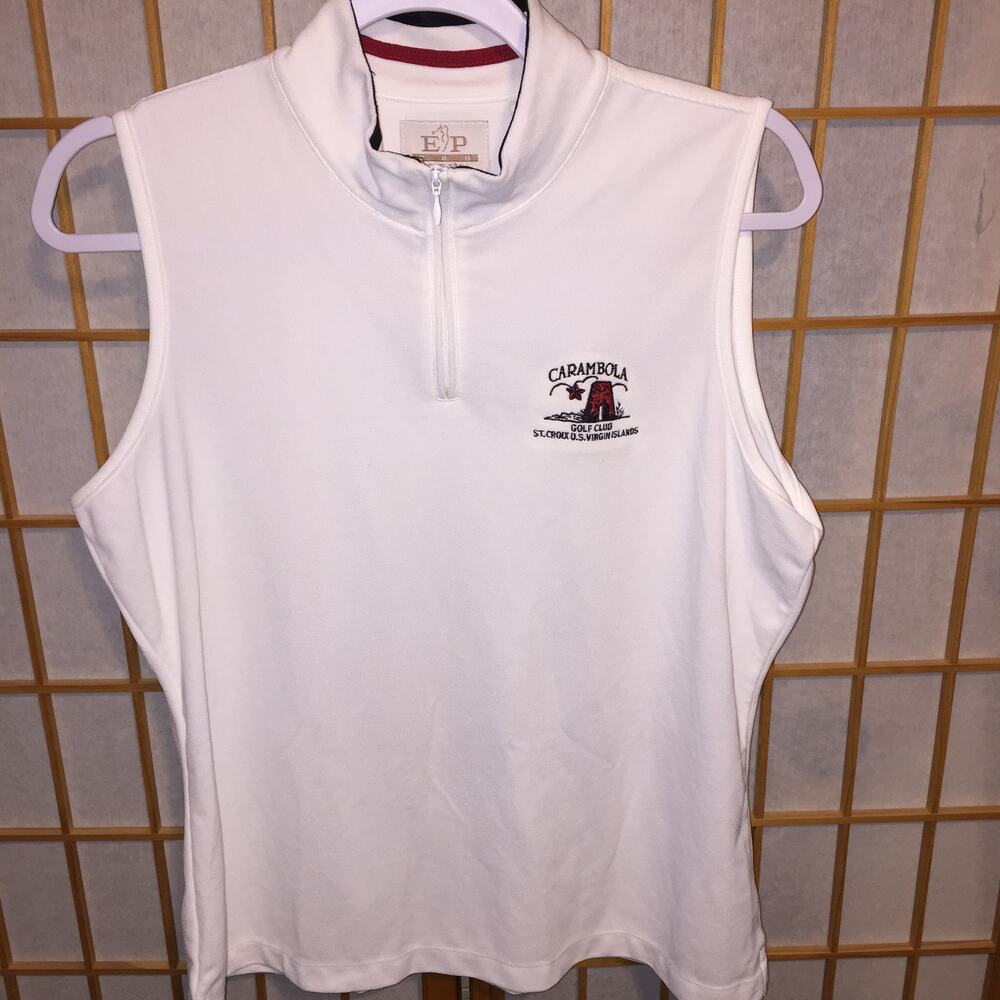 Women's Golf Tank Top 1/4 Zip  St. Croix Carambola L/G